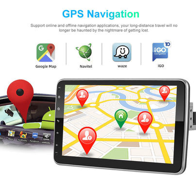 Universal 10,36' IPS Android Car Radio GPS Wifi 1 Din Touch Screen Carplay HD Câmera