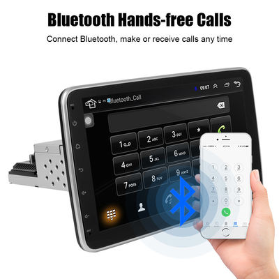 Universal 10,1 polegadas giratório Android Auto Radio Car Audio Bluetooth 1Din Multimédia DVD Player MP5 estéreo