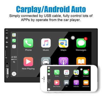 178*102mm Tamanho HD Touch Screen Car MP5 Player com Carplay Bluetooth e câmera traseira