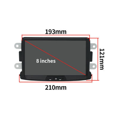 Reprodutor multimídia universal 2DIN de resolução 1280*800 para Dacia/Sandero/Duster/Renault