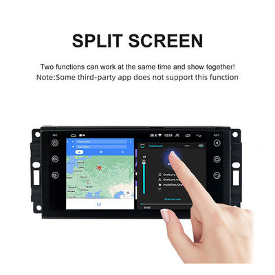 Controle do volante Rádio multimídia de carro de 7 polegadas para Jeep Cherokee 2007-2014