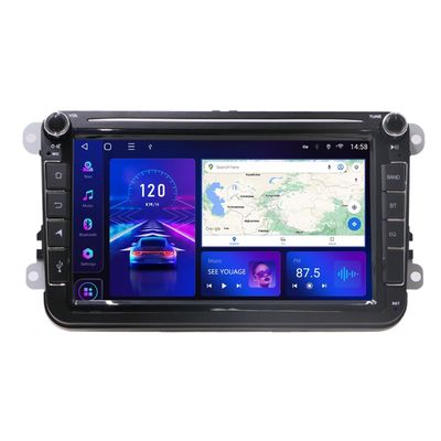 Câmera de backup VW Android Car Radio para VW Golf 6 Touran 8 polegadas touch screen car stereo